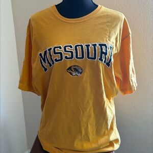 Vintage University of Missouri T-Shirt with stitched lettering - Unisex